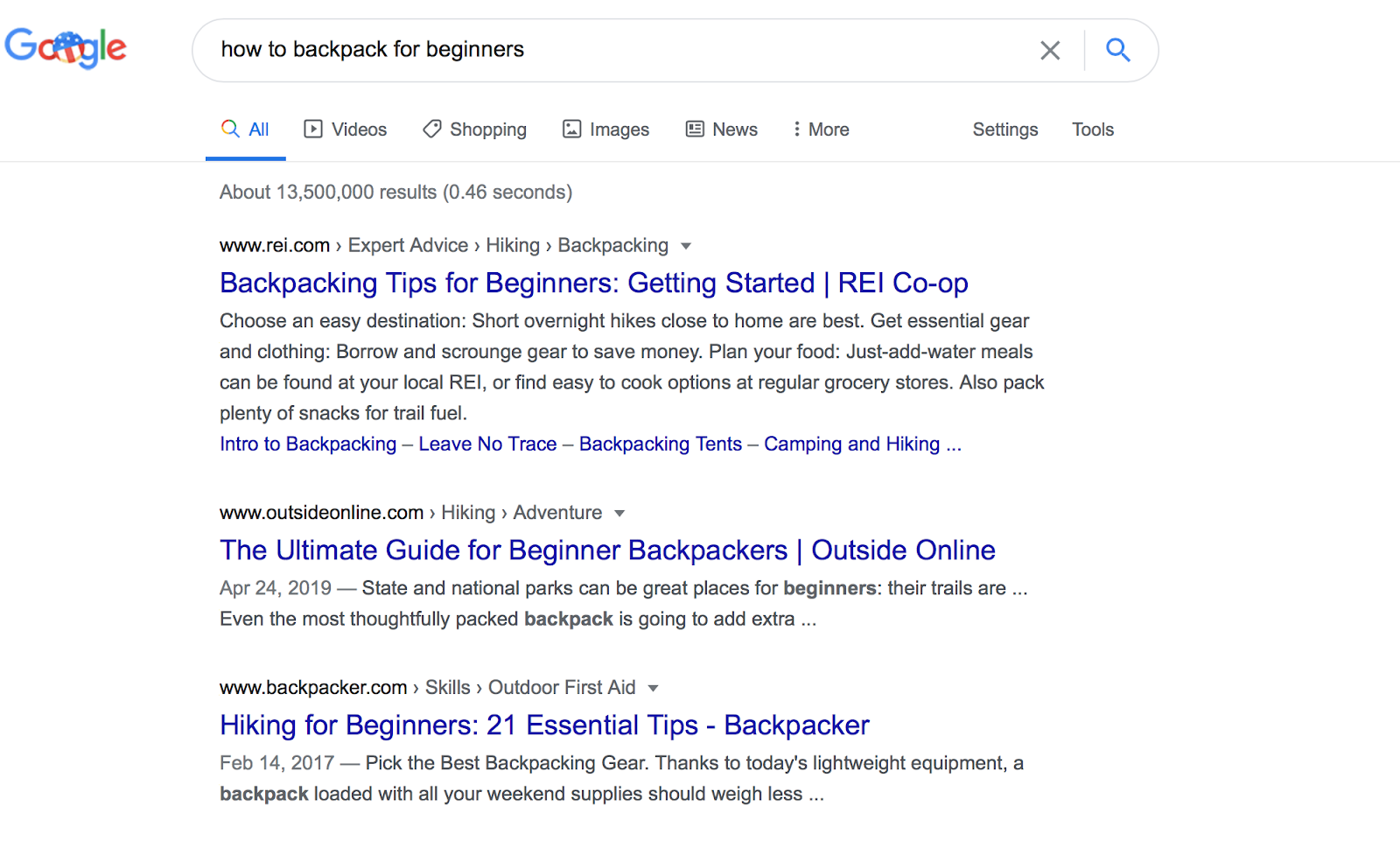 Google Search Results